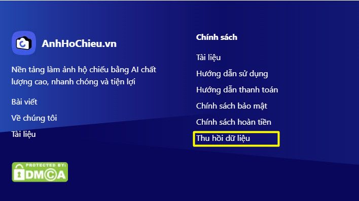 Thu hồi dữ liệu